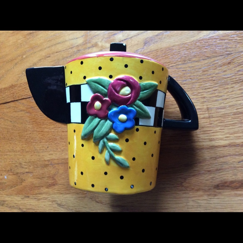 Vintage Mary Engelbreit Teapot Bank 🏁 - Picture 9 of 15